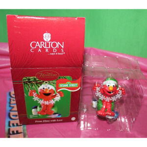 Carlton Cards From Elmo With Love Sesame Street Holiday Ornament 2002 126